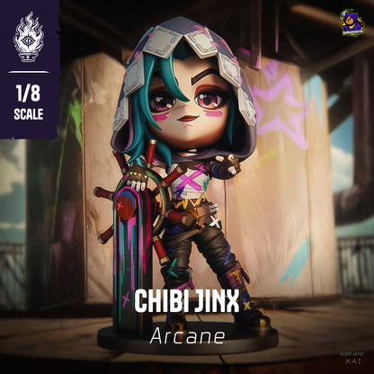 Chibi Fractured Jinx - Arcane