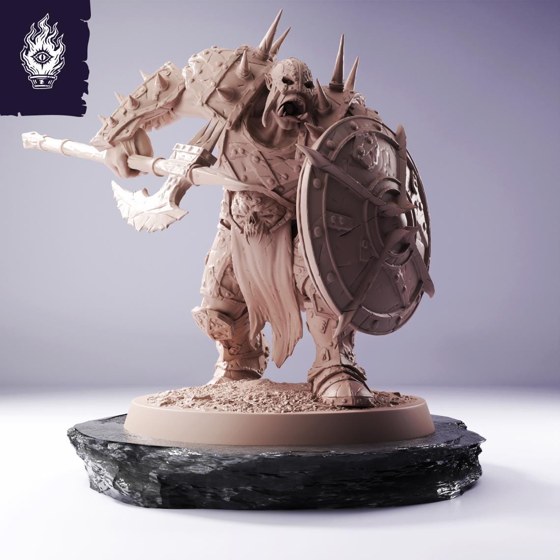 Orc Infantry Spear Shield - Cliffside Orcs