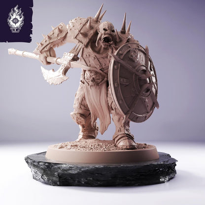 Orc Infantry Spear Shield - Cliffside Orcs