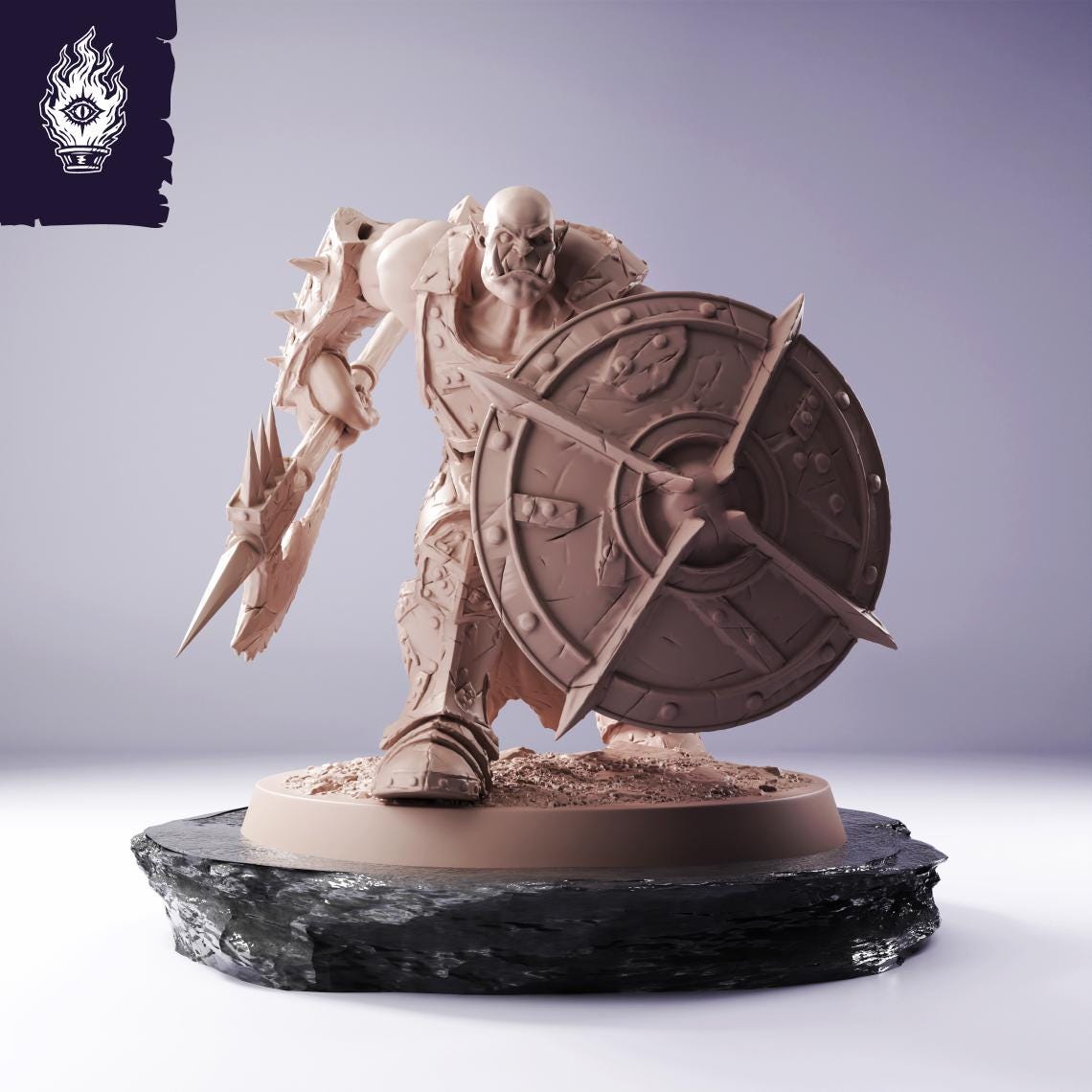 Orc Infantry Spear Shield - Cliffside Orcs
