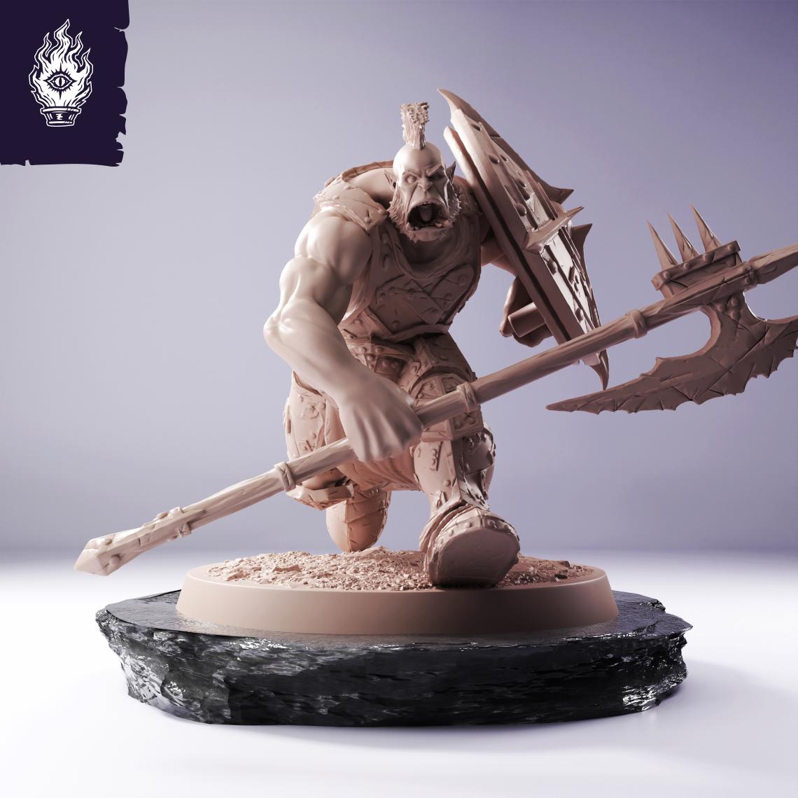 Orc Infantry Spear Shield - Cliffside Orcs
