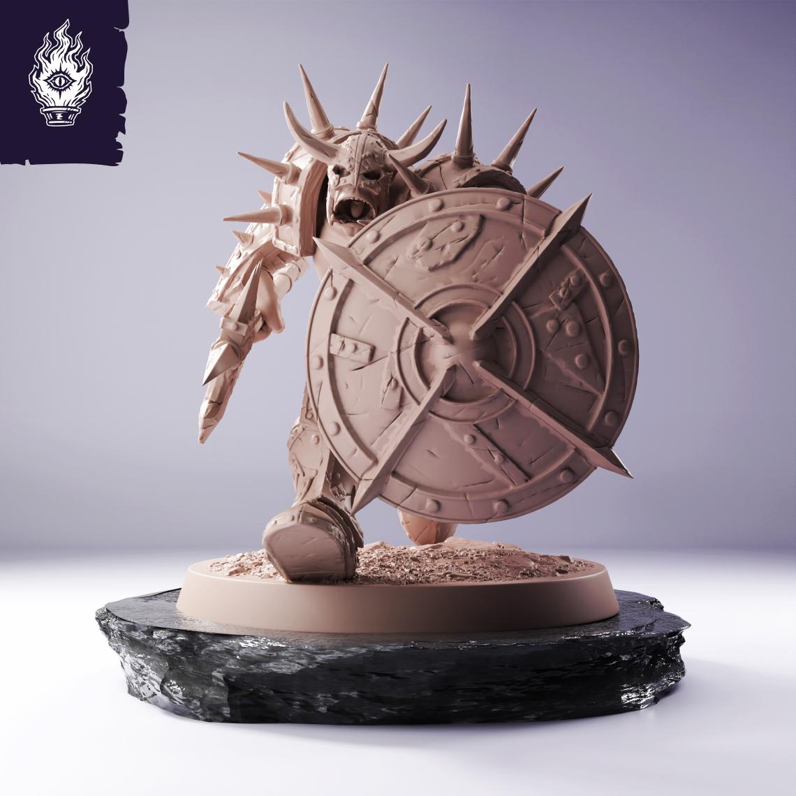 Orc Infantry Spear Shield - Cliffside Orcs