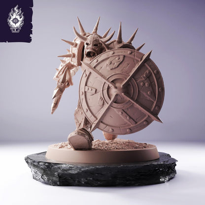 Orc Infantry Spear Shield - Cliffside Orcs