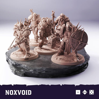 Orc 5 Classes Starter Set Resin Miniature