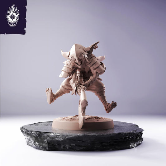 Goblin Axe Resin Miniature | 3D Printed Unpainted Tabletop RPG Mini | 25-100mm