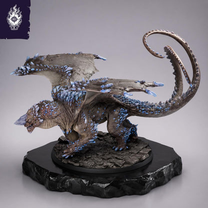 Crystal Dragon | 75, 100mm Resin Miniature | DnD | Fantasy Dragon Figure | Rescale Untamed Collection | Tabletop RPG