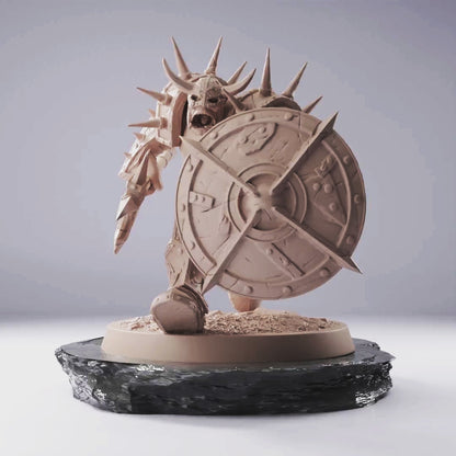 Orc Infantry Spear Shield - Cliffside Orcs